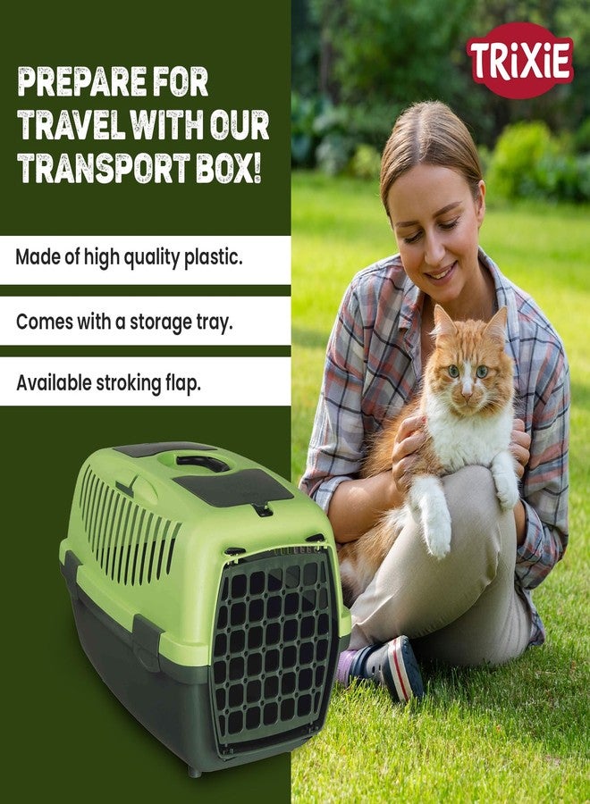 Trixie: - Capri 2 Pet Carrier | Made with Biodegradable Plastic, Perfect for Cats, Dogs, Rabbits and Other Small Animals | Can Hold Upto 8 Kg - 22 x 15 x 13 inch, Apple Green - Image 4